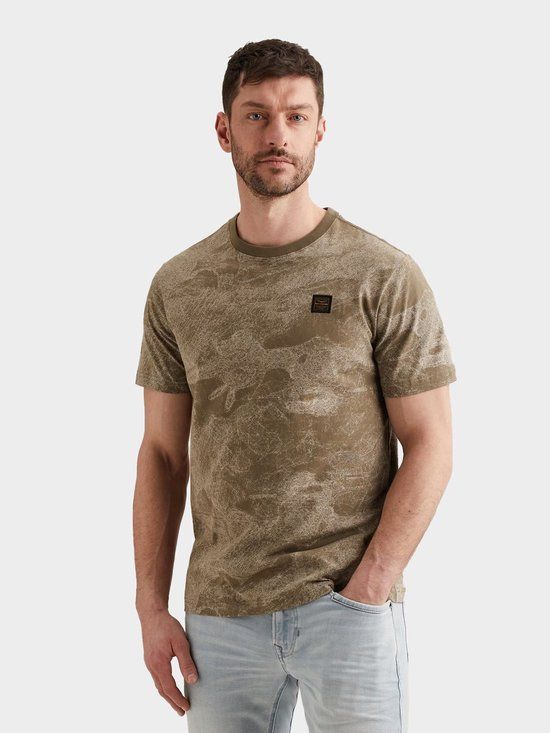 PME Legend T-shirt 3XL Blauw Katoen Ronde Hals Korte Mouw Regular Fit
