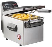 Friteuse à huile Turbo - 4 litres - 3200 W - Couvercle avec filtre