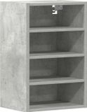 vidaXL Bovenkast Riga 40x29,5x60 cm Bewerkt Hout Betongrijs