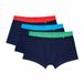 Happy Socks - 3-Pack Solid Navy Short Boxers - Heren - Katoen/Elastaan - Maat M