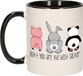 Bellatio Decorations Cadeau koffie/thee mok voor zus - zwart - 300 ml - Zusdag