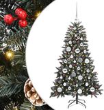 vidaXL Kunstkerstboom met 150 LED Groen 120 cm PVC en Plastic en Staal