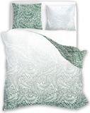 Milagro Verde 010 100% Coton Satin Ensemble de literie Housse de couette 220x200 + 2x 70x80