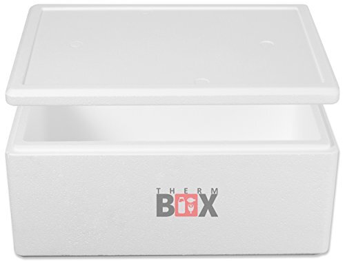 THERM-BOX piepschuim doos 36W, binnenin: 53x33x20cm, wand: 3,0cm, volume: 36,1L geïsoleerde doos thermo-box koelbox houd warme doos herbruikbaar