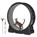 Latios Roue d'exercice pour chat - Bande de course en bois pour chat de 110 cm - Noir