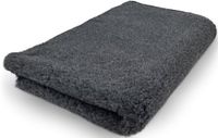 Benchkoning Vetbed Antraciet Effen - Anti-Slip Hondenmat Puppykleed - Hondenkleed Benchkleed Benchmat Dierenmat - Voor Werpkist en Hondenbench - Machinewasbaar 100 x 75 CM