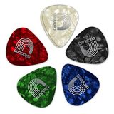 D'Addario 1CAP2-100 Assorted Light Pearl Celluloid Guitar Picks - 100 Pack