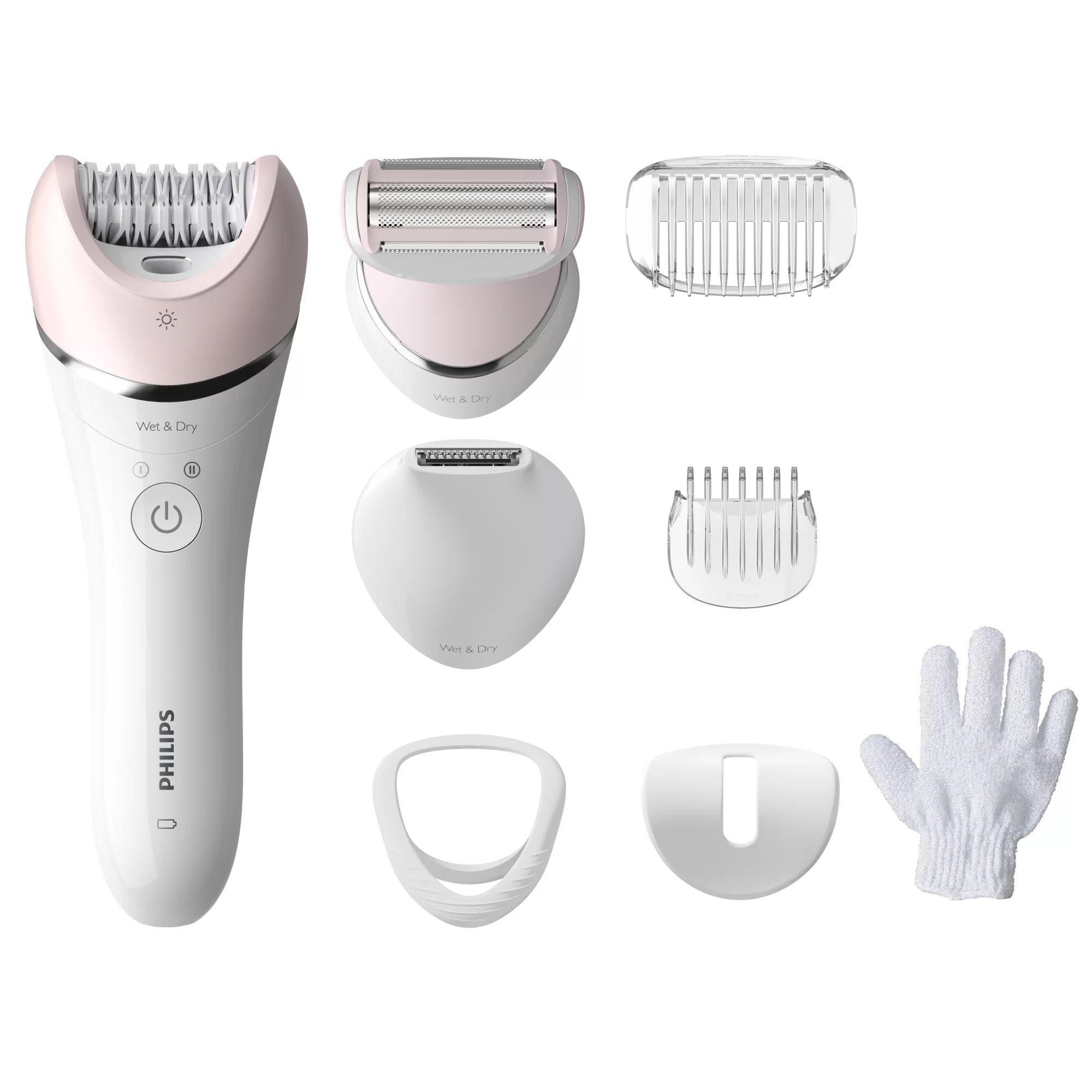 Philips BRE721 - Epilator - Oplaadbaar - 40 min. Gebruikstijd - Roze/Wit