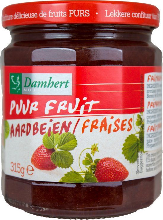 Damhert 100% Aardbei Confiture - 315g