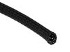 RS PRO Kabelslang zwart PET voor kabel-Ø 6 mm tot 18 mm, lengte 5 m gevlochten rekbaar, verpakking van 5 meter