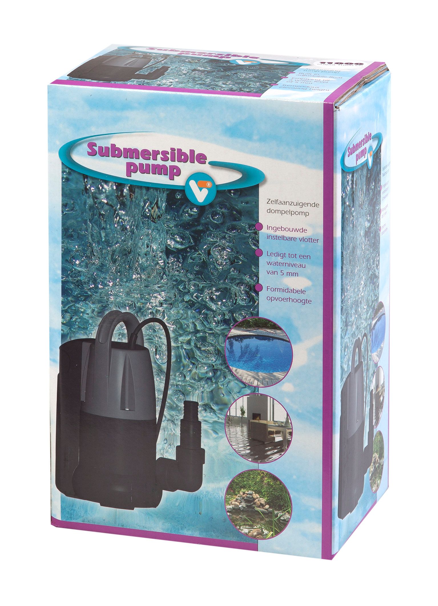 VT dompelpomp SM 7000 met vlotter - Zwart