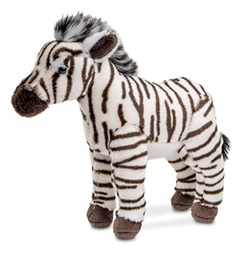 Uni-Toys - Zebra, staand - 23 cm - Pluche dier