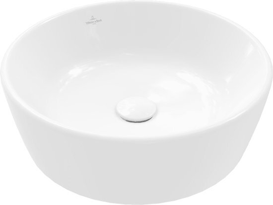 Villeroy & Boch Architectura waskom 45x45x15.5cm Rond zonder overloopgat Wit Alpin glans Ceramic 5A254601