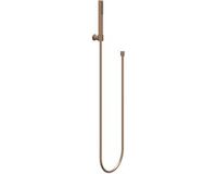 IVY Handdoucheset - Staafhanddouche - Verstelbare Wandsteun - Doucheslang 120 cm - Geborsteld Mat Koper PVD