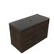 Saniclass Holz Pure Badkamermeubelset - 100x45x63cm - Noche basalten wastafelblad gepolijst (zwart) - zonder kraangat - 2 lades - mat eiken charcoal (hout) SW1420788/SW728236