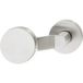 Häfele Poignée de porte acier inoxydable mat boule coudée sur rosace ronde, pivotante