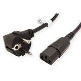Bachmann Stroomkabel, recht IEC-Female, zwart, 0,75 m