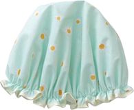 New Age Devi Dikke 1Stuks Douche muts - Shower Cap - Cyaan Madelief - Waterdicht - BadMuts - Dubbele Laag - Douchemuts Haar Cover Bedekking - Vrouwen Benodigdheden DoucheCap Badkamer Accessoires