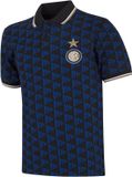 Copa Football COPA Inter Milan All Over Polo Heren Korte Mouw Zwart XS