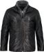 JP 1880 - Heren - Leren Jack - Lamsnappa - Gewatteerde Inzet - Rits - Zwart - Maat L