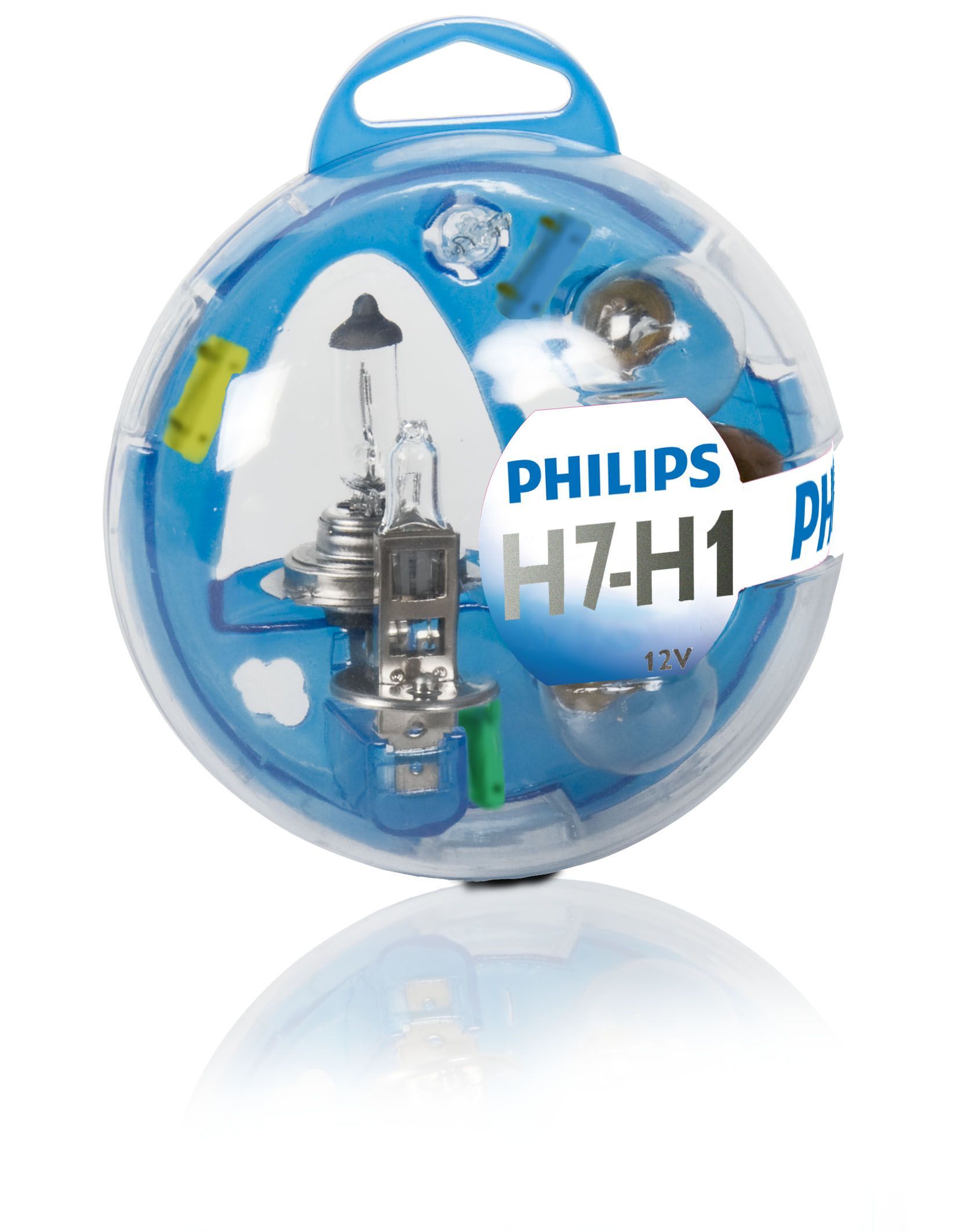 Philips Essential Box H1/H7 reserveset - 55720EBKM
