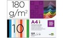 Liderpapel Karton, A4, 180 g/m², 100 stuks, 10 kleuren