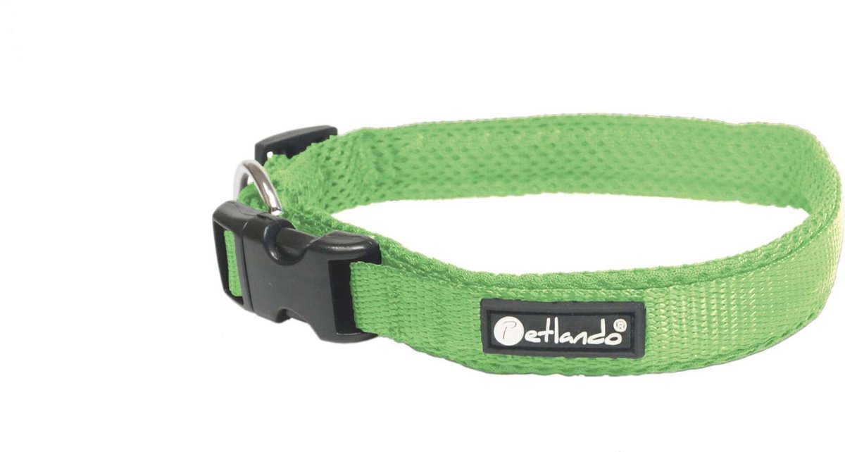 petlando Hondenhalsband Mesh Collar XXS Apple 30-35cm groen