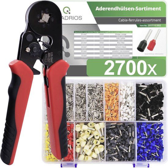 Quadrios 23T045 Assortiment adereindhulzen 0.5 - 10 mm² - 1 stuk(s)