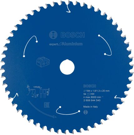 Bosch Expert for Aluminium Circular Saw Blade - 18.4cm - 54 Teeth - 1 Piece