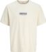 JACK&JONES JORTAVIRA POP TEE SS CREW NECK OC25 Heren T-shirt M Katoen/Polyester Antique White