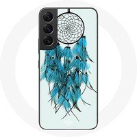 Maniacase Hoesje voor Samsung Galaxy S22 Dromenvanger blauw witte achtergrond