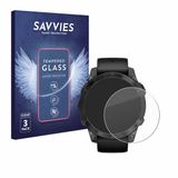 Savvies - Glas Screenprotector voor Garmin Epix Pro (Gen 2) (47 mm) - Gehard Beschermglas 9H 3 Stuks