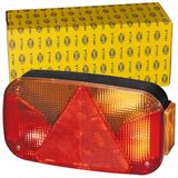 HELLA 2VP 998 232-301 Achterlicht - Gloeilamp - 12V - Geschroefd/Opbouw - Lenskleur: Wit / Rood - Stekker: Afscherming stekkercontact - rechts - Aantal: 1