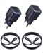 Baseus Chargeur USB-C 45W, 2-Pack GaN Chargeur Rapide, Adaptateur PPS PD pour iPhone 17/16/15 Pro Max, Samsung Galaxy S25 Ultra/S24, iPad, MacBook, Pixel (Câble USB-C 1 m inclus)