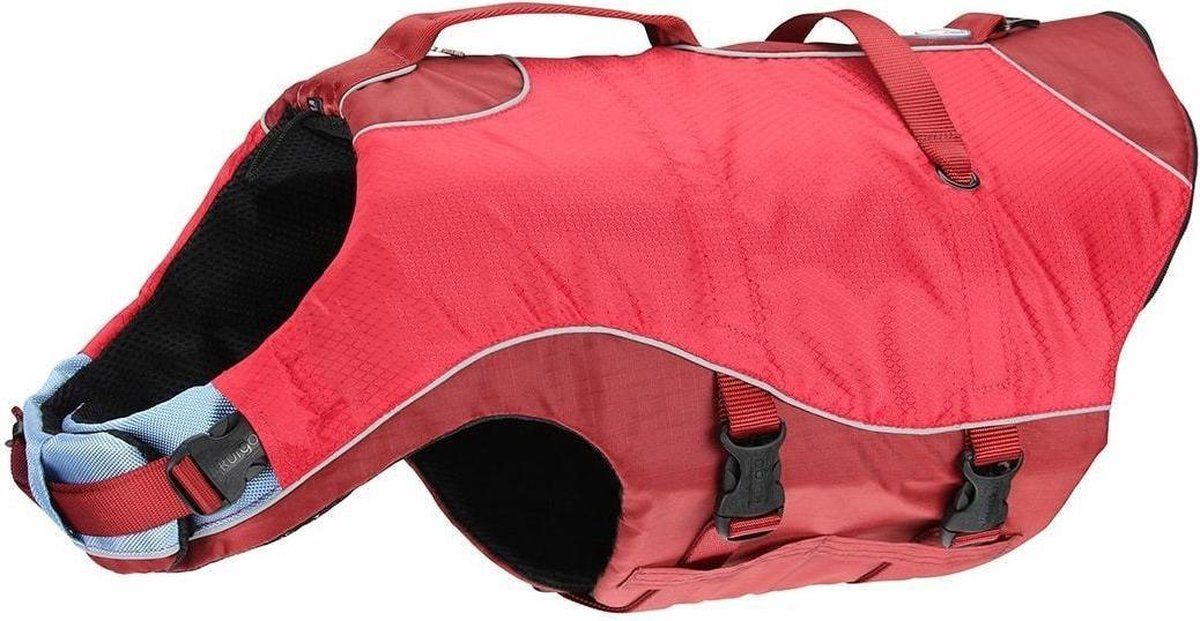 KURGO Life Jacket Surf N Turf Comfortabel Hondenzwemvest - Rood - Medium