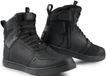 SHIMA REBEL 2.0 Motorschoenen voor heren, leer, waterdicht, goedgekeurd, sneakers, enkelbescherming, ritssluiting aan de zijkant, antislipzool, sneakers, zomer, traillaarzen (heren, waterdicht, zwart,