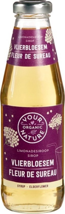 Your Organic Nature Limonadesiroop Vlierbloesem Bio 500 ml