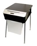 Bonsaii 510909 Doc Shred Fit | Printtafel Papiervernietiger | Snijden van deeltjes | 7 vellen | 10 liter | 4x40 mm Deeltjesgrootte (P-4) | Afmetingen (L x B x H) in cm): 41x54x65 | Belastbaar tot 50