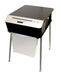 Bonsaii 510909 Doc Shred Fit | Printtafel Papiervernietiger | Snijden van deeltjes | 7 vellen | 10 liter | 4x40 mm Deeltjesgrootte (P-4) | Afmetingen (L x B x H) in cm): 41x54x65 | Belastbaar tot 50