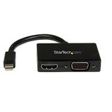 Reis-A/V-adapter: StarTech.com Reis-A/V-adapter: 2-in-1 mini DisplayPort naar HDMI en VGA mini DisplayPort naar HDMI dongle - HDMI-poort - Mini DisplayPort adapter - Mini DisplayPort Hub - Mini DisplayPort Splitter (MDP2HDVGA)
