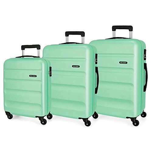 Roll Road Kofferset harde schaal 55-65-75 cm Flex turquoise - 8435578333458