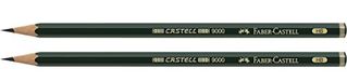 Faber-Castell b-9000-hb-2 - blister Con2 matite di graphite, Graazione Castell 9000 HB, 2 Pezzi