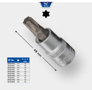 Brilliant Tools Brilliant Tools 3/8" Torx-bitdop, T20 Aantal:1