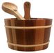 Cèdre Rouge Sauna Set met Houten Emmer en Lepel - 3-delig
