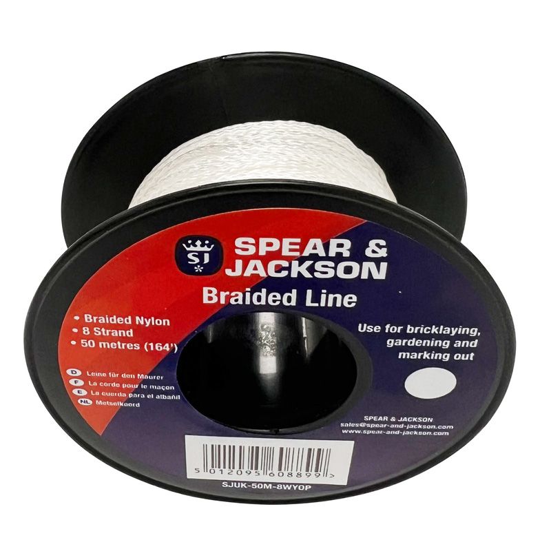 Spear & Jackson Metselkoord Wit 50m