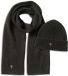 JOOP! Sjaal 264AS32Amante-Set Een maat Zwart Wol Vrouwen Volwassenen Herfst/Winter Mode