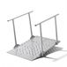 VEVOR Rolstoelhelling met Leuningen, Drempelhelling van 1140x850x705 mm met Een Maximaal Draagvermogen van 199,6 kg, Antislip Metalen Helling, Draagbare Helling voor Scootmobielen, Deurdrempels, Stoepranden en Trappen