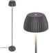 B.K.Licht BRILONER Luca LED Vloerlamp Antraciet