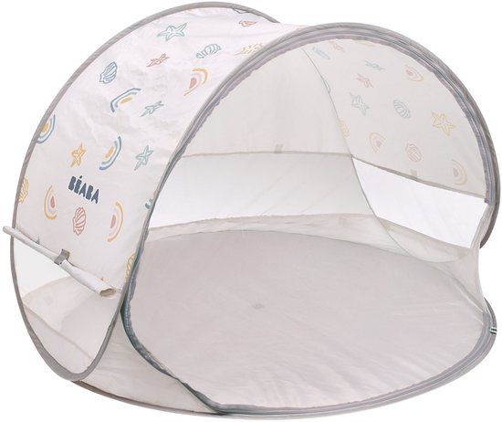 Béaba Breezy Strandtent Baby - Pop-up tent - UV bescherming - PFAS-vrij - Clay Earth - 120 x 120 x 85 cm