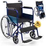 Mobiclinic Alcázar - Rolstoel - Inklapbaar - Lichtgewicht - Orthopedisch - Max. 100 kg - Blauw